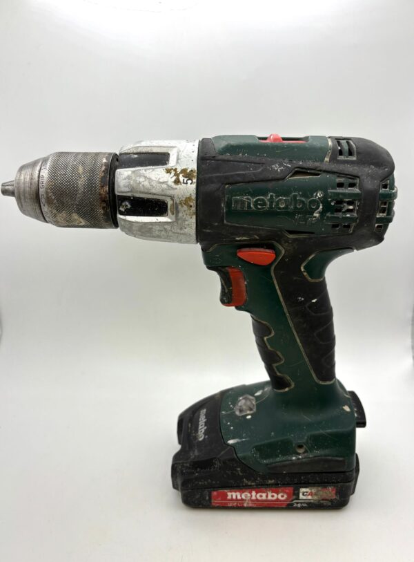 517261 4 TALADRO METABO SB 18 LT VERDE + CARGADOR + 2 BATERIAS