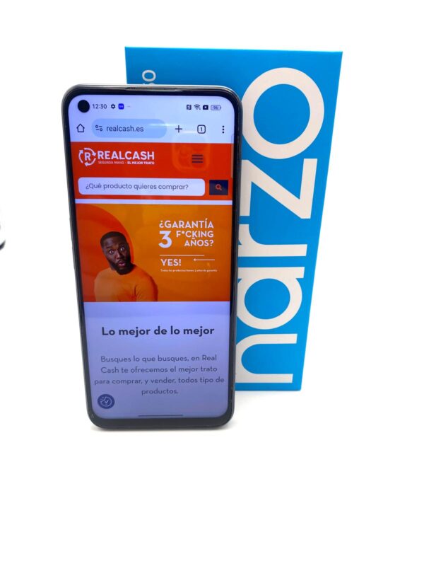 517277 1 MOVIL REALME NARZO 50 4GB 128GB NEGRO + CAJA + CARGADOR