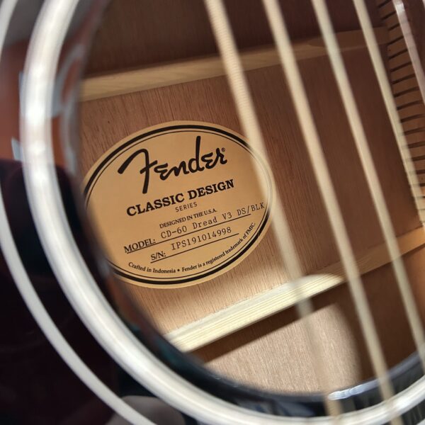 517570 2 scaled GUITARRA ACUSTICA FENDER CD-60 BK V3 DS