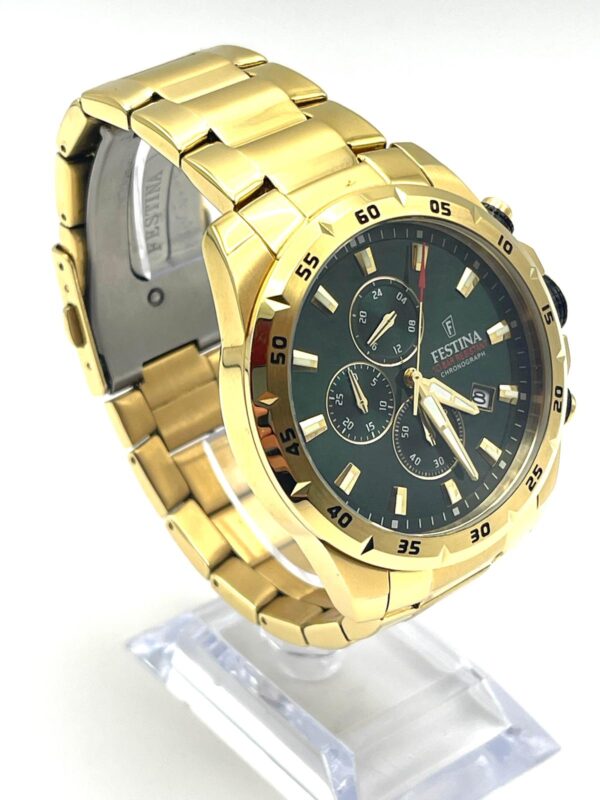 517578 3 RELOJ FESTINA F20541 ESFERA VERDE + CERTIFICADO DE GARANTIA + ESLABONES