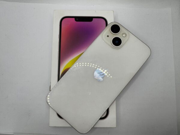 517675 6 rotated MOVIL IPHONE 14 BLANCO 128GB SALUD 88%+CAJA