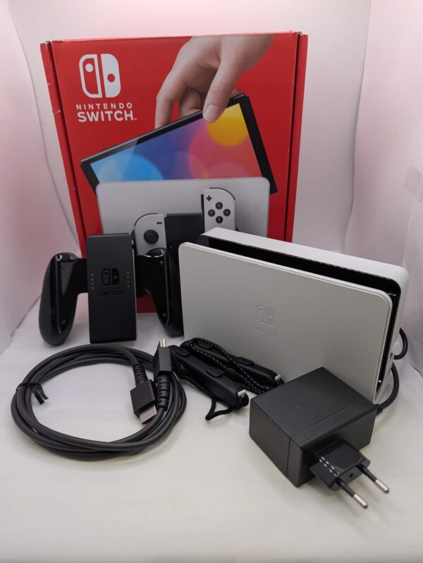 517683 4 CONSOLA NINTENDO SWITCH OLED + CAJA + ACCESORIOS