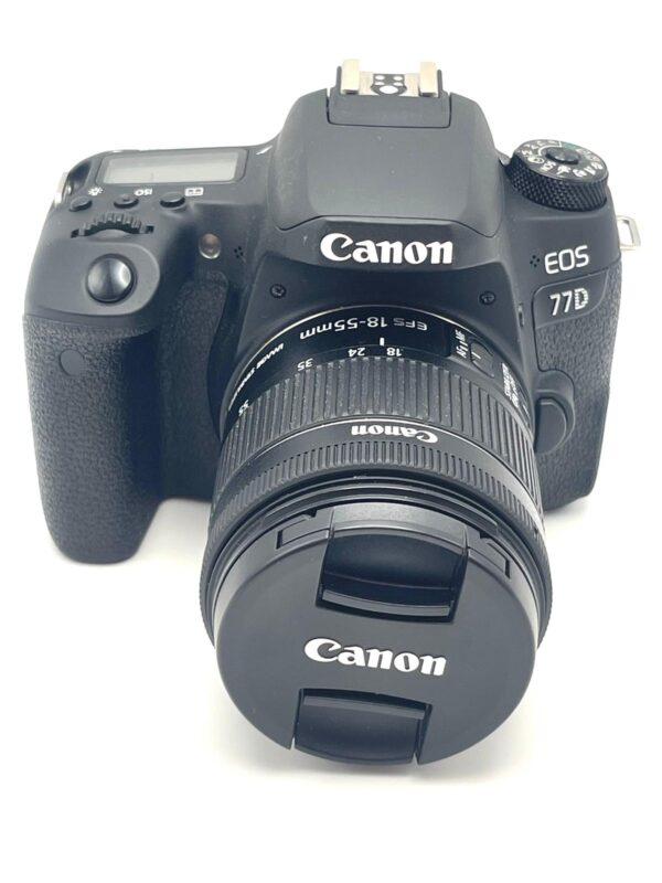 517717 2 CAMARA CANON EOS 77D + CARGADOR + FUNDA