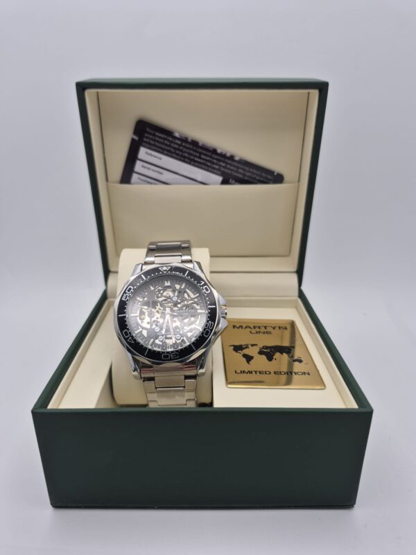 517992 1 RELOJ MARTYN LINE AUTOMATICO 3927 ATLANTA COLLECTION CORREA ACERO CON CAJA