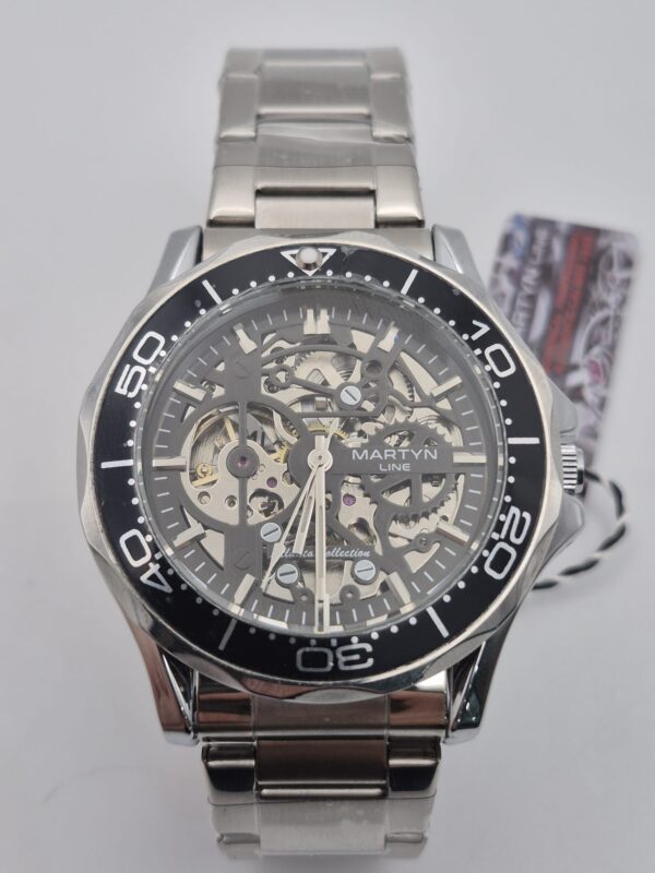 517992 2 RELOJ MARTYN LINE AUTOMATICO 3927 ATLANTA COLLECTION CORREA ACERO CON CAJA