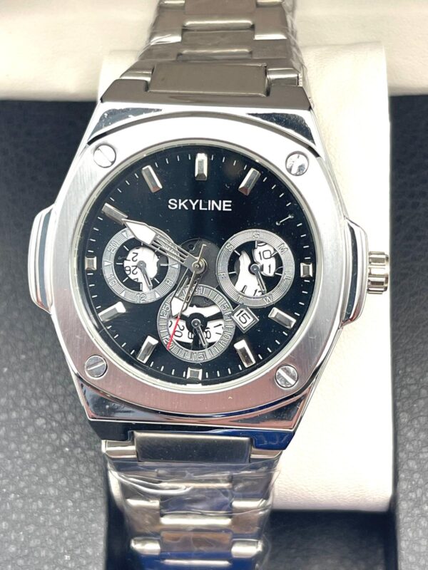 518719 3 RELOJ SKYLINE 1012A ACERO + CAJA A ESTRENAR