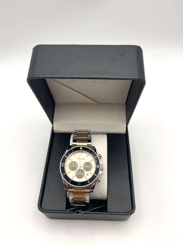 518720 1 RELOJ SKYLINE 1012A DORADO + CAJA