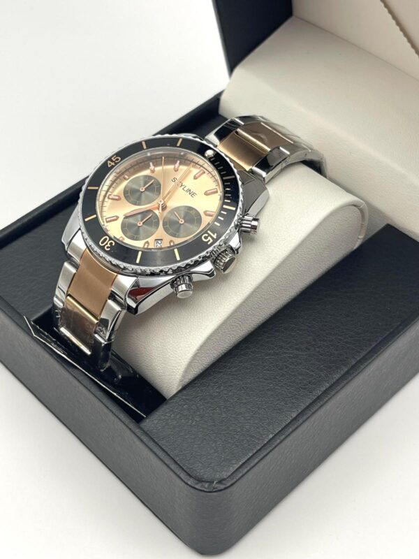 518720 3 RELOJ SKYLINE 1012A DORADO + CAJA