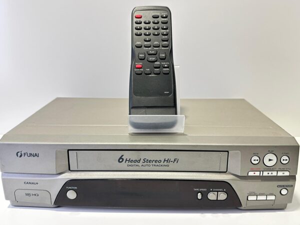 521355 4 VIDEO VHS FUNAI 6 CABEZALES 19A-700 + MANDO