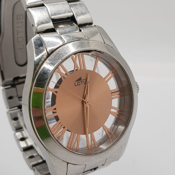 RELOJ LOTUS 18122 ESFERA COBRE Y TRANSPARENTE