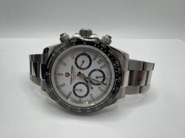 522340 2 RELOJ PAGANI DESIGN SPORT PD 1644 ESFERA BLANCA CORREA METALICA + CAJA