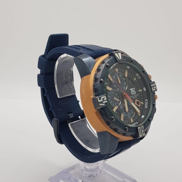 522466 5 RELOJ T5 H3957G AZUL DORADO