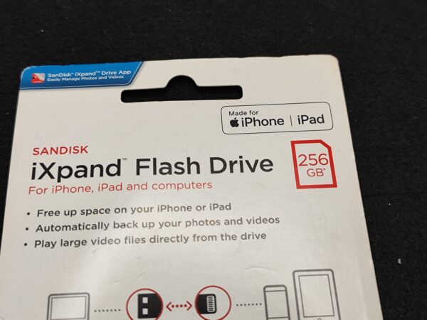 Imagen de WhatsApp 2025 01 08 a las 10.24.57 a83348c3 PENDRIVE 256GB CON CONEXION PARA IPHONE IPAD *A ESTRENAR*