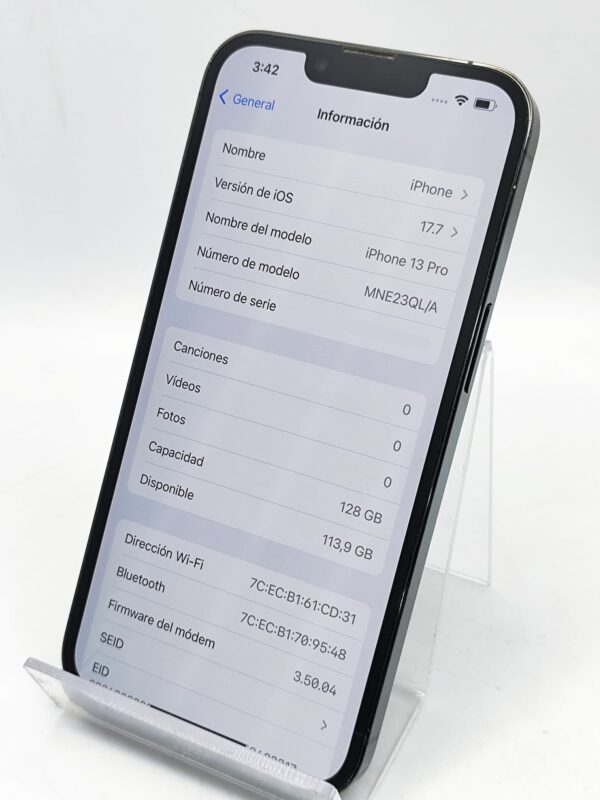 Imagen de WhatsApp 2025 01 10 a las 12.43.05 2df3769f 1 APPLE IPHONE 13 PRO 128GB VERDE 100% SALUD BATERÍA