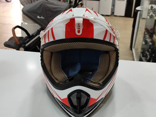 Imagen de WhatsApp 2025 01 11 a las 11.30.18 9847caaf CASCO MOTO NVG MX-306 NIÑO TALLA YM 51-52 BLANCO Y ROJO