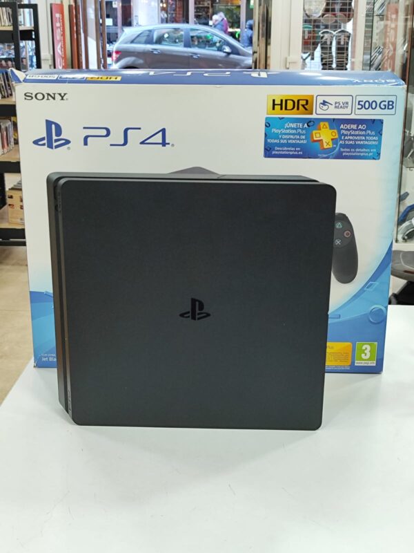 Imagen de WhatsApp 2025 01 30 a las 19.30.21 434e0364 1 CONSOLA PS4 SLIM 500GB + CABLE + CAJA *NO INCLUYE MANDO*