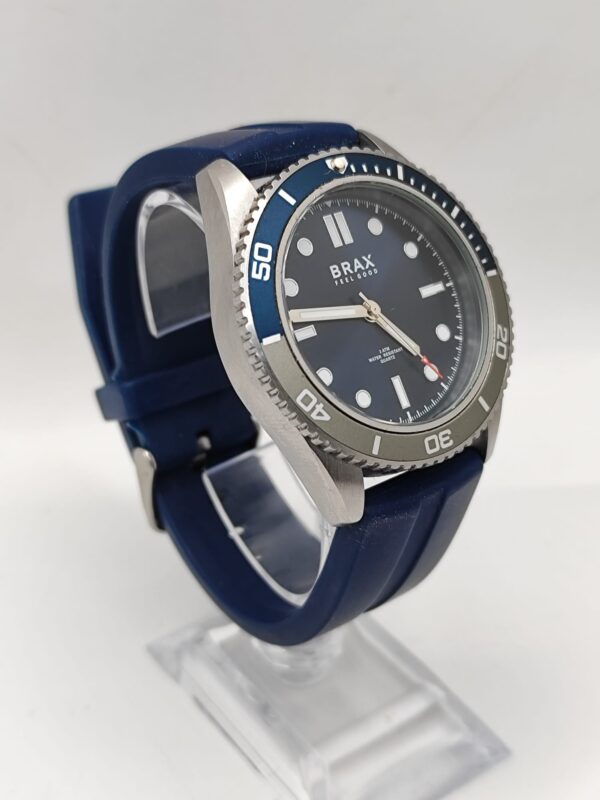 12852 3 RELOJ BRAX ESFERA AZUL CORREA PLASTICO AZUL