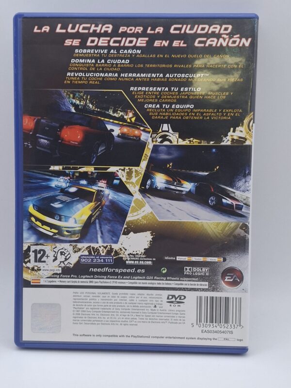 15u501740 2 VIDEOJUEGO PS2 NEED FOR SPEED CARBONO