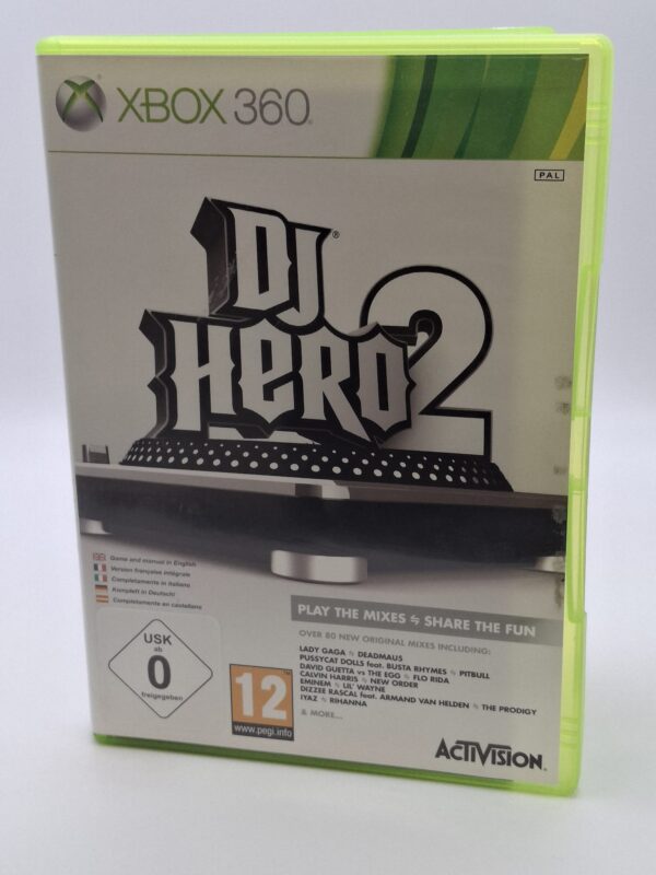 15u527755 1 VIDEOJUEGO XBOX 360 DJ HERO 2