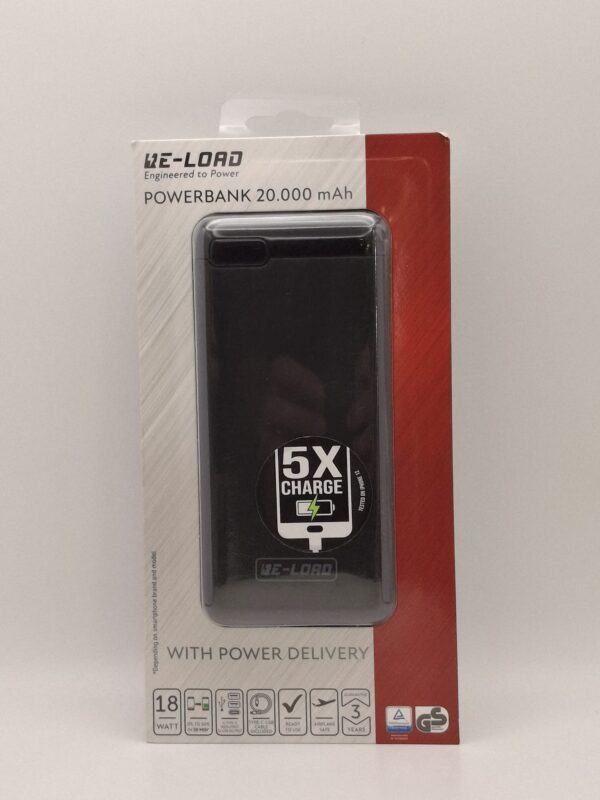 15u528590 1 BATERIA EXTERNA 20.000MAH WE LOAD * A ESTRENAR*