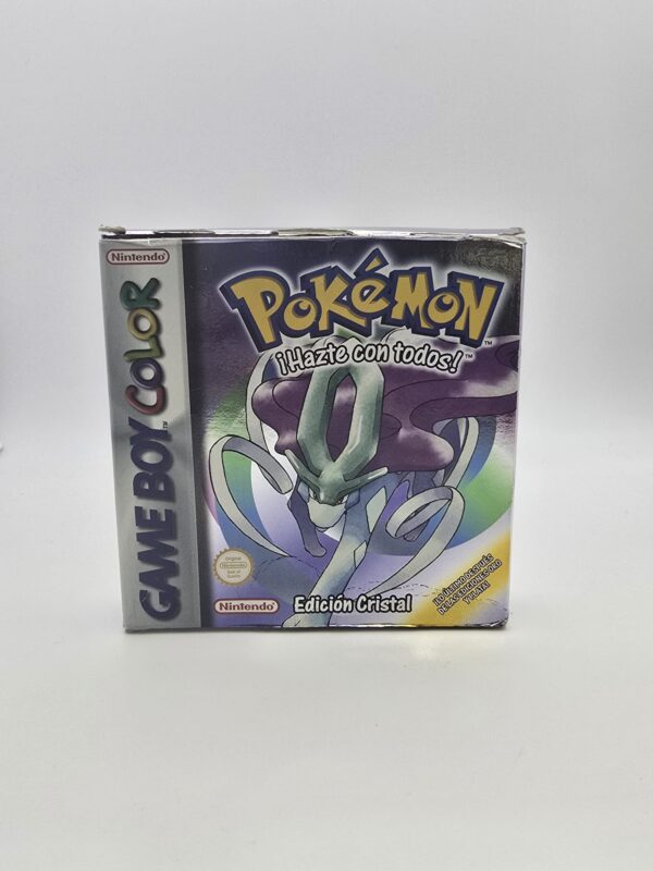 15u529579 1 POKEMON EDICON CRISTAL GAMEBOY COLOR + CAJA + CARTON INTERIOR