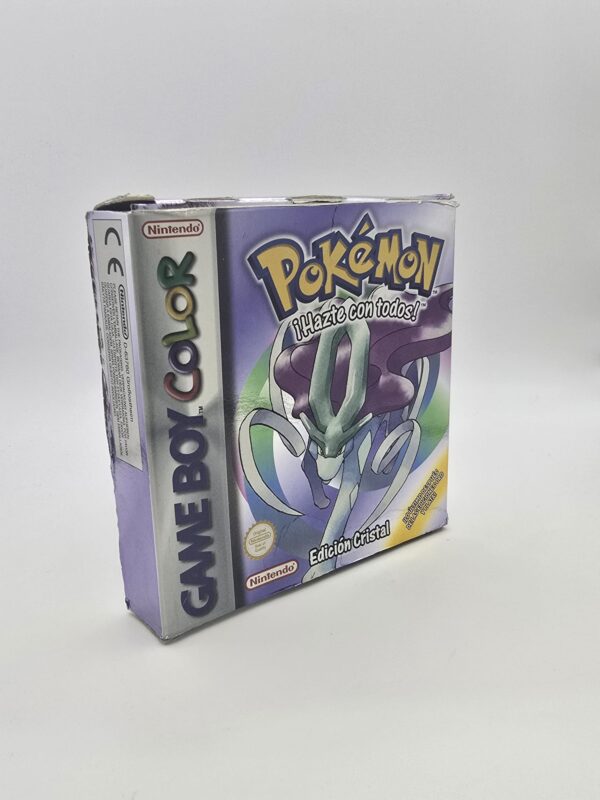 15u529579 2 POKEMON EDICON CRISTAL GAMEBOY COLOR + CAJA + CARTON INTERIOR