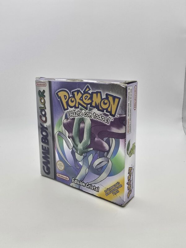 15u529579 3 POKEMON EDICON CRISTAL GAMEBOY COLOR + CAJA + CARTON INTERIOR