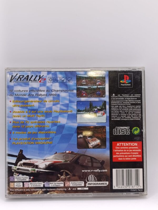 315744 3 VIDEOJUEGO PS1 V-RALLY 2º