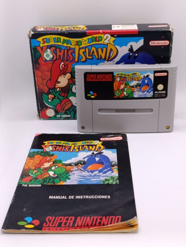 3852821 6 VIDEOJUEGO SUPER NINTENDO SUPER MARIO WORL 2 TOSHIS ISLAND