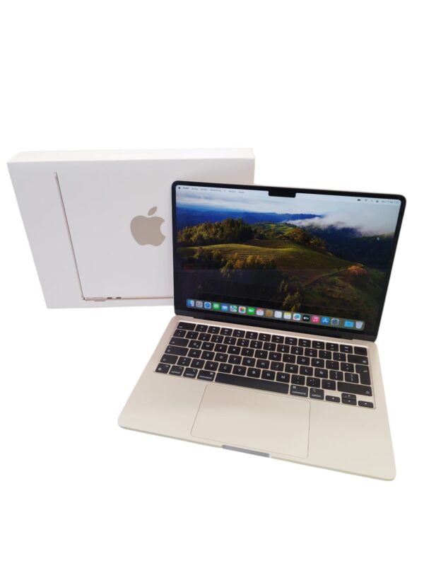 511475 1 APPLE MACBOOK AIR 14,2" (2022) CHIP M2 A2681 / 8GB RAM / 256GB SSD + CARGADOR + CAJA