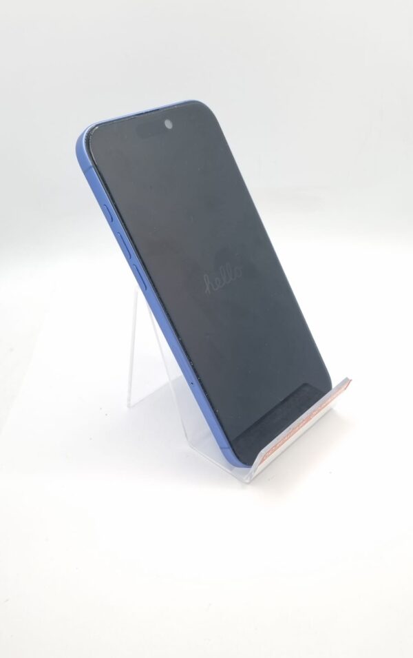 523098 2 MOVIL IPHONE 16 PLUS 128GB 100% BATERIA AZUL + FUNDA + CARGADOR