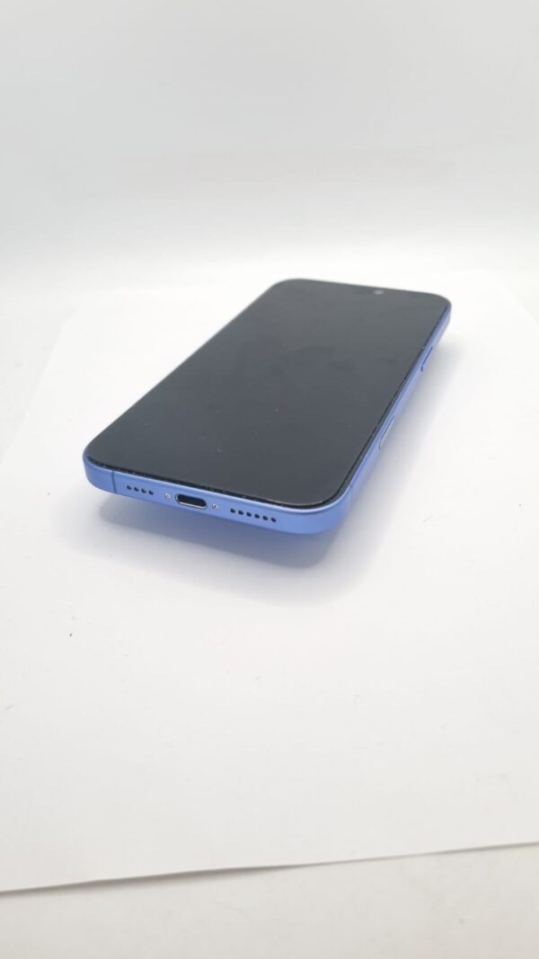 523098 4 MOVIL IPHONE 16 PLUS 128GB 100% BATERIA AZUL + FUNDA + CARGADOR