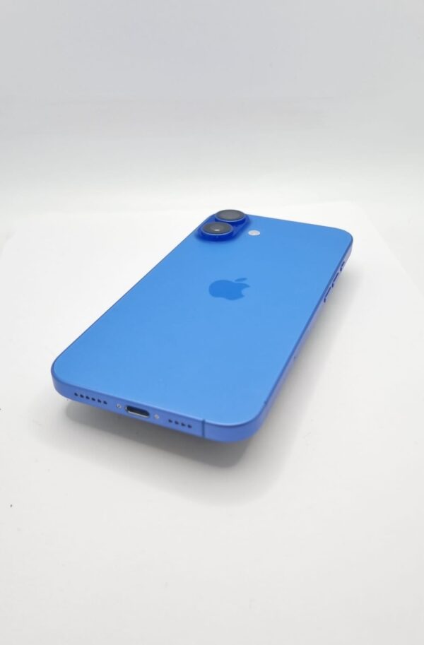 523098 5 MOVIL IPHONE 16 PLUS 128GB 100% BATERIA AZUL + FUNDA + CARGADOR