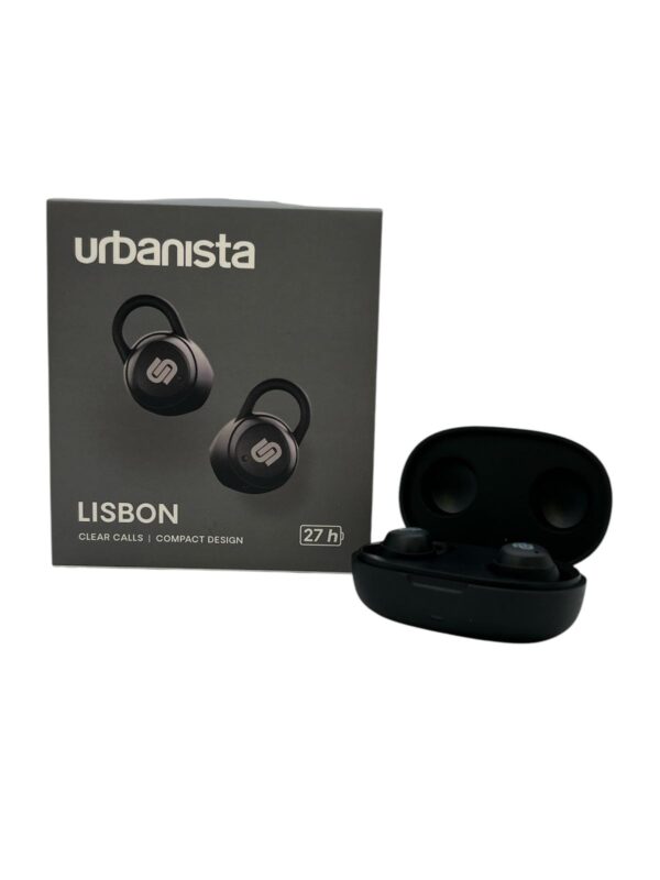 523517 5 AURICULARES BLUETOOTH URBANISTA LISBON NEGROS A ESTRENAR