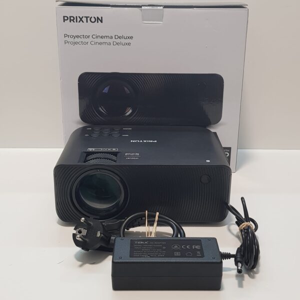 524381 1 PROYECTOR PRIXTON CINEMA DELUXE + CAJA + ACCESORIOS