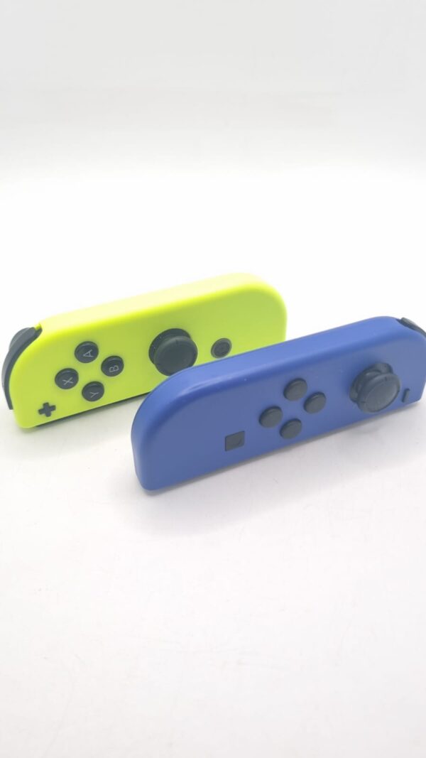 525255 4 JOYCONS PARA NINTENDO SWITCH AMARILLO Y AZUL + ACC + CAJA