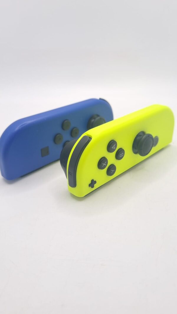 525255 5 JOYCONS PARA NINTENDO SWITCH AMARILLO Y AZUL + ACC + CAJA