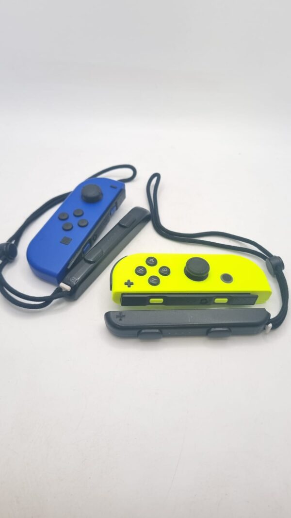 525255 6 JOYCONS PARA NINTENDO SWITCH AMARILLO Y AZUL + ACC + CAJA