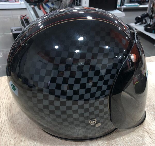 525427 6 CASCO MOTO BELL RSD 1974 TALLA M + FUNDA GENERICA + VISERA + MANUAL