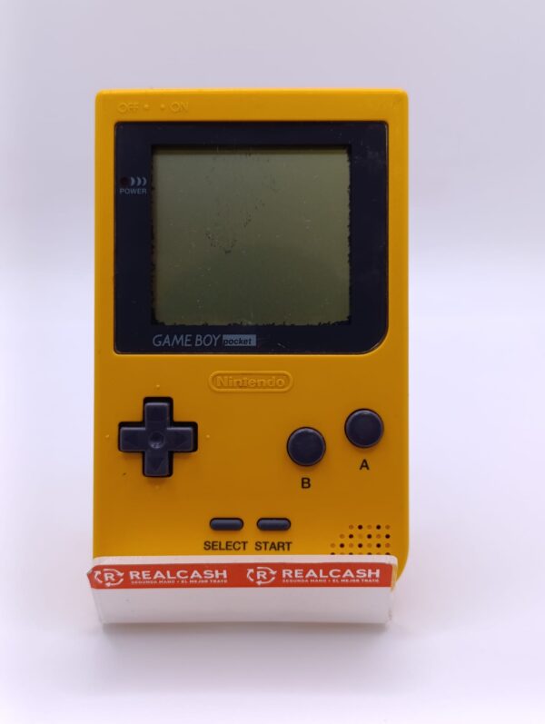 525437 6 CONSOLA GAME BOY POCKET AMARILLA (MARCAS EN LA PANTALLA)