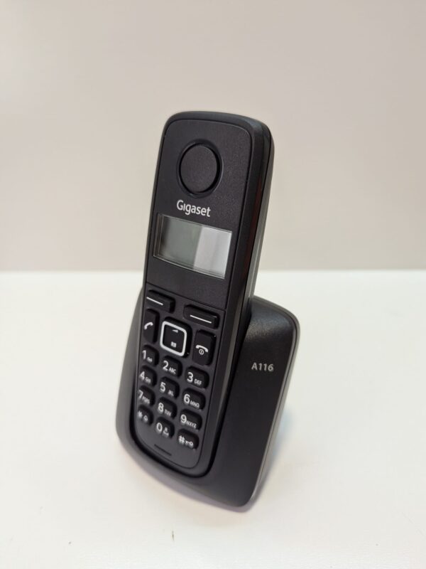 525686 3 TELEFONO INALAMBRICO GIGASET A116 DECT PHONE + CAJA + MANUALES