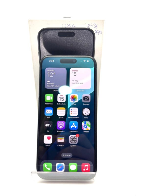 526662 1 IPHONE 15 PRO 128GB NEGRO 87% CB + CAJA