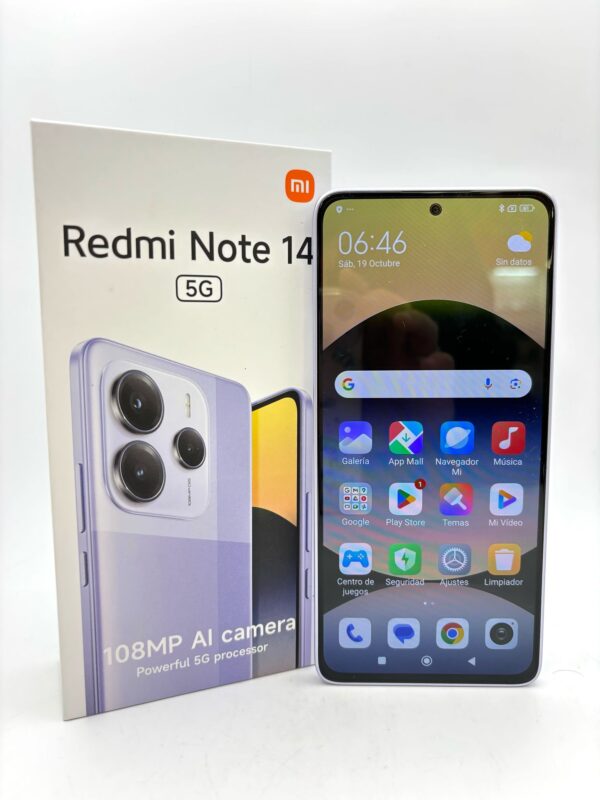 527082 2 MOVIL REDMI NOTE 14 5G 8GB 256GB LAVENDER PURPLE *A ESTRENAR