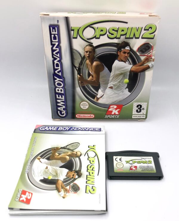 528525 1 VIDEOJUEGO GAME BOY ADVANCE TOP SPIN 2 + CAJA