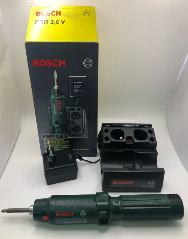 528778 1 ATORNILLADORA A BATERIA BOSCH PSR 3,6V + CARGADOR + PUNTAS *A ESTRENAR*