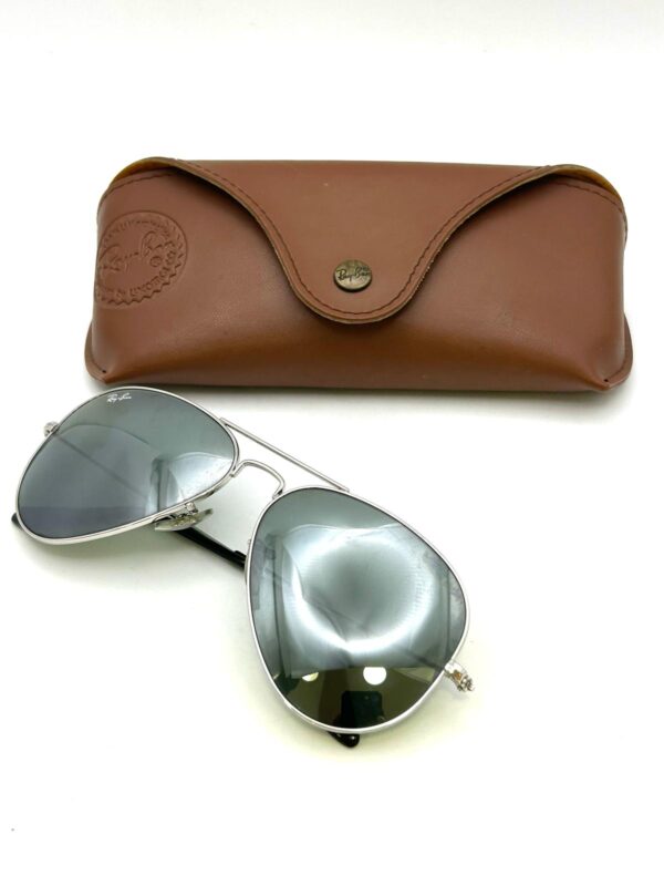 529083 4 GAFAS RAYBAN AVIATOR PLATA + FUNDA