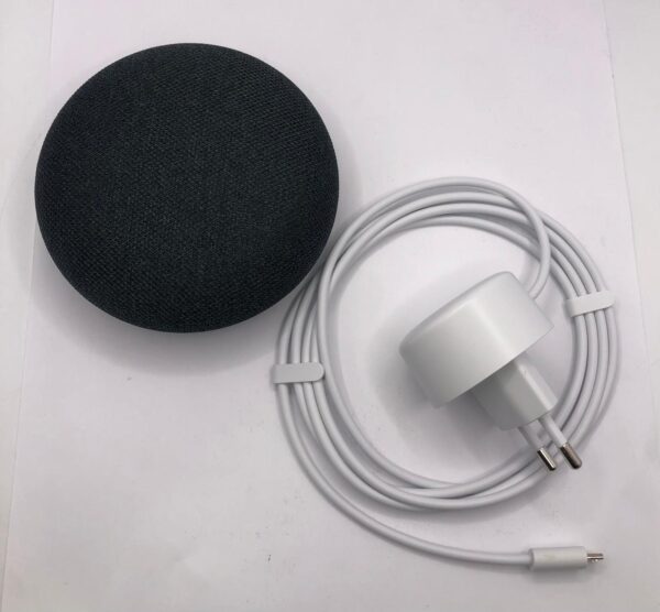 529267 4 ALTAVOZ INTELIGENTE GOOGLE HOME MINI + CABLE + CAJA *A ESTRENAR*