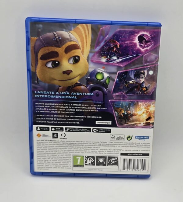 529565 3 JUEGO PS5 RATCHET CLANK UNA DIMENSION APARTE