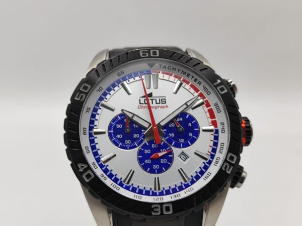 Imagen de WhatsApp 2025 02 12 a las 13.00.29 ce35df5e RELOJ LOTUS 18678 NEGRO ESFERA BLANCA AZUL Y ROJA