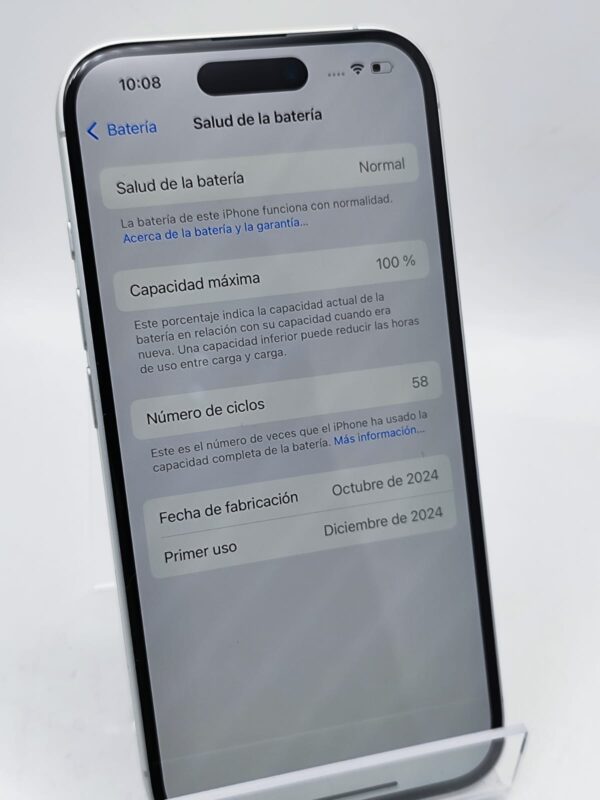 Imagen de WhatsApp 2025 02 19 a las 19.10.13 91d0987d APPLE IPHONE 16 128GB BLANCO 100% SALUD BAT + CAJA Y CABLE